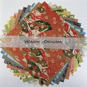 Origami - Choyogami Yuzen 15cm x 15cm - 12 Pack