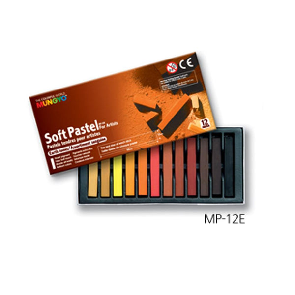 Mungvo Soft Pastels for Artists Set (12 Pack) 