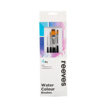 Reeves Water Colour Brush - 4 Set