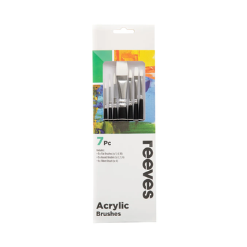 Reeves Acrylic Brush Sets - 7 Set