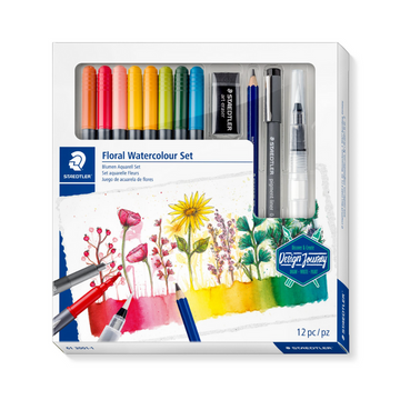 Staedtler Floral Watercolour Set - 12 Piece Set