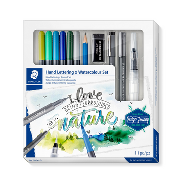 Staedtler Hand Lettering & Watercolour Set - 11 Piece Set