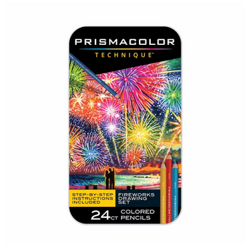 Prismacolor Pencil Set of 24 – Techniques Fireworks Drawing Set