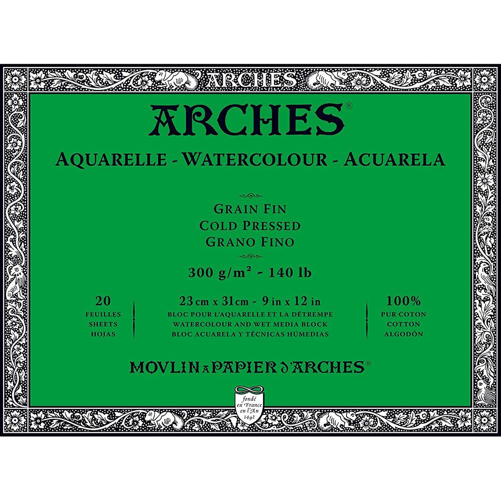 Arches - Watercolour Block - Cold Pressed 300gsm - 23x31cm
