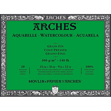 Arches Watercolour Pad 300gsm Hot Press – Melbourne Artists' Supplies