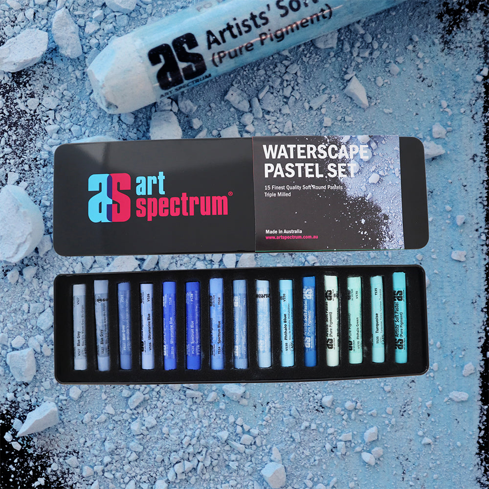 Art Spectrum - Artists' Soft Pastels - Waterscape Set - Tin of 15