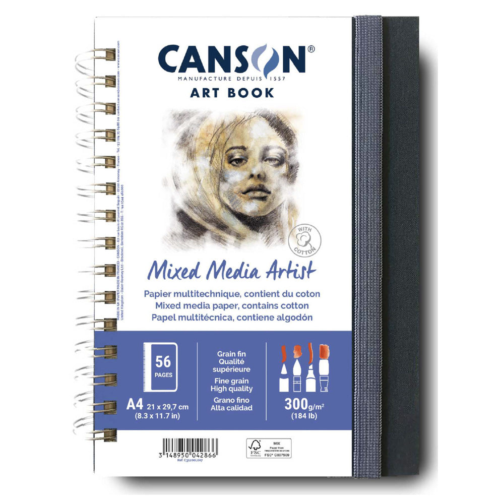 Canson Mixed Media Artist Art Book A4 Portrait
