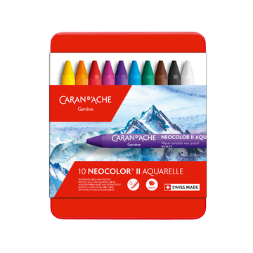 Caran d'Ache Neocolor II™ Watersoluble Wax Crayon - 10 Set
