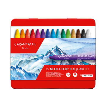 Caran d'Ache Neocolor II™ Watersoluble Wax Crayon - 15 Set