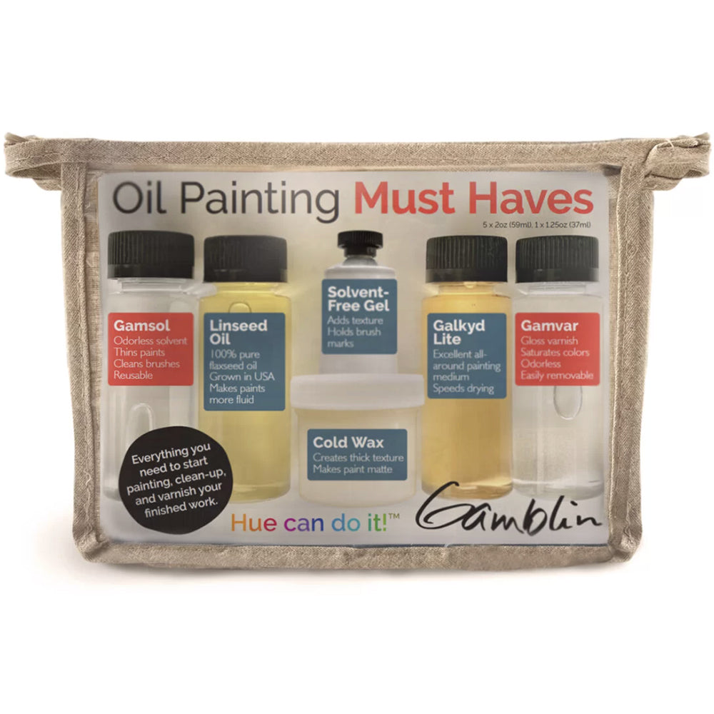 Gamblin Oil Painting Must Haves Set   OilPaintingMustHaves 