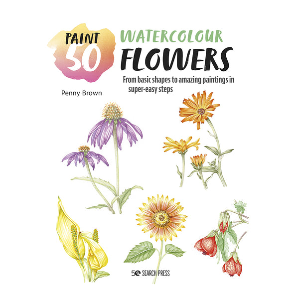 Paint 50: Watercolour Flowers