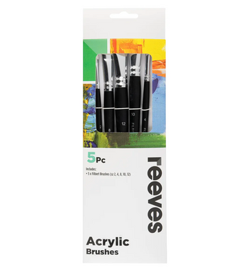 Reeves Acrylic Brush Sets - 5 Set