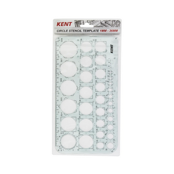 Kent Templates - Circle 1mm - 36mm