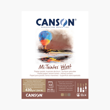 Canson Mi-Teintes Velvet Paper - Brown Tones - 24x32cm Pad