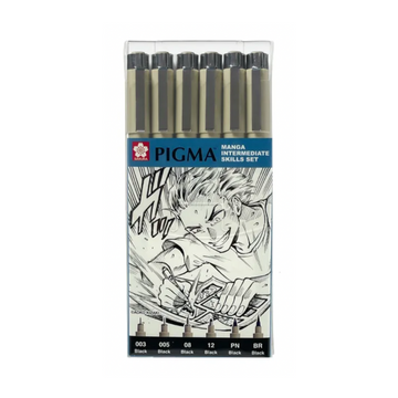 SAKURA PIGMA MICRON - Manga Intermediate Skills Set of 6