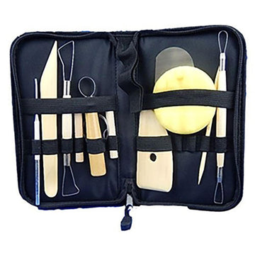 Pottery Tool Set 10pc with Carry Bag