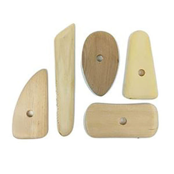 Wooden Potters Ribs Tool Set 5pcs