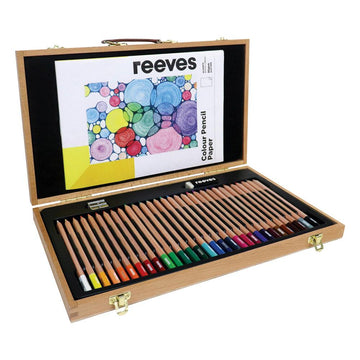 Reeves Wooden Box Colour Pencil Set