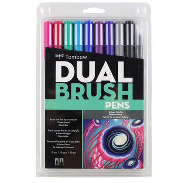 Tombow Dual Brush Pen Galaxy Palette - Set of 10