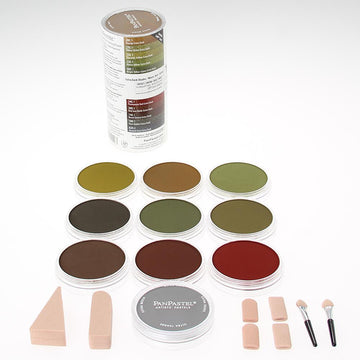PanPastel 10 Colour Set - Extra Dark Shades Warm