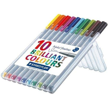 Staedtler Triplus Fineliner 10 Brilliant Colours