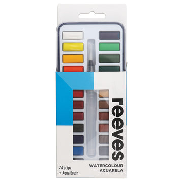 Reeves Watercolour 24 Colour Tin Set