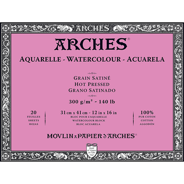 Arches - Watercolour Block - Hot Pressed 300gsm - 31x41cm
