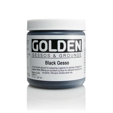 Golden - Black Gesso - 237ml