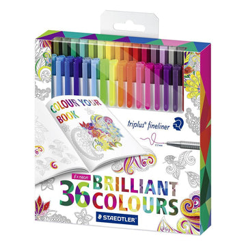 Staedtler Triplus Fineliner 36 Brilliant Colours