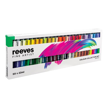 Reeves Acrylic Colour 50 x 22ml Tube set