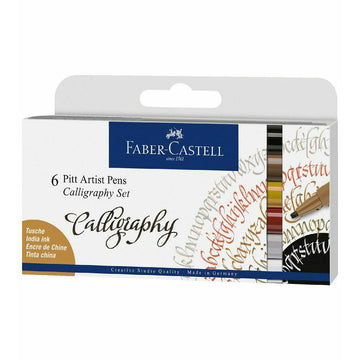 Faber-Castell Pitt Artist Pen Calligraphy 6 Set