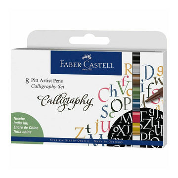 Faber-Castell Pitt Artist Pen Calligraphy 8 Set