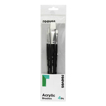 Reeves Acrylic Brush Sets - 4 Set