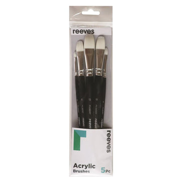 Reeves Acrylic Brush Sets - 5 Set