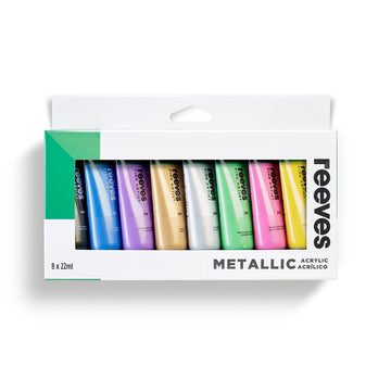 Reeves Acrylic Metallic Set of 8 x 22ml