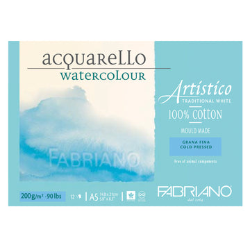 Fabriano Artistico Pads - Cold Pressed - 200gsm - A5