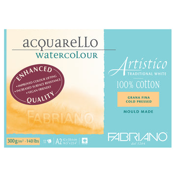 Fabriano Artistico Pads - Cold Pressed - 300gsm - A2