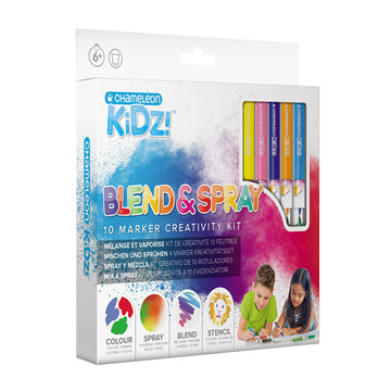 Chameleon Kids! Blendy Pens Spray Station - 10 Marker Creativity Kit