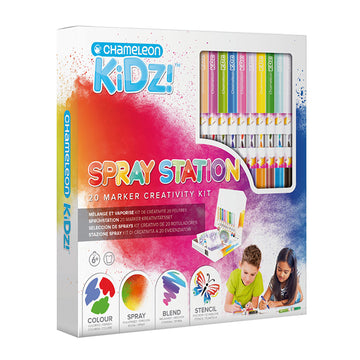 Chameleon Kids! Blendy Pens Spray Station - 20 Marker Creativity Kit