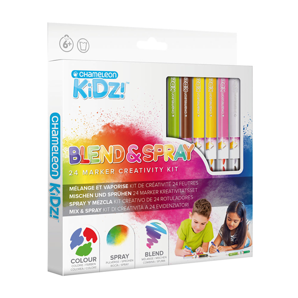 Chameleon Kids Blendy Pens Blend Spray 24 Marker Creativity Kit chameleon-kids-blendy-pens-blend-spray-24-marker-creativity-kit