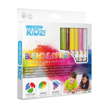 Chameleon Kids! Blendy Pens Blend & Spray - 24 Marker Creativity Kit
