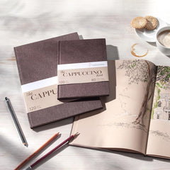 Hahnemühle The Cappuccino Pad, 120g/m², 30 Sheets/60 Pages, Sketch Hahnemühle The Cappuccino Pad, 120g/m², 30 Sheets/60 Pages, Sketch