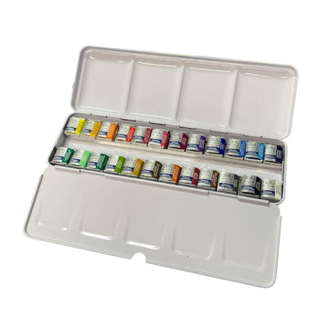 Winsor & Newton Cotman Water Colour - Metal Sketchers' Pocket Box 24 Half Pan