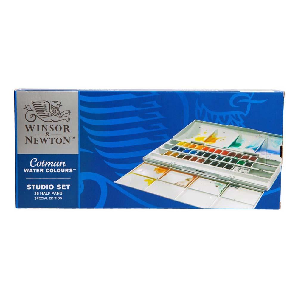 Winsor & Newton Cotman Watercolour 36 Half Pan Studio Set