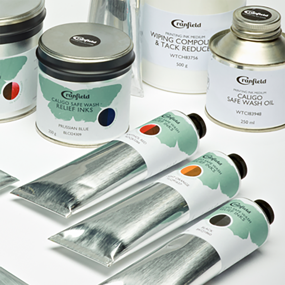 Cranfield Caligo Safe Wash Relief Inks 150ml Tube | Turners Art Supplies