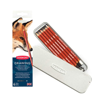 Derwent Drawing Pencils - 6 Set