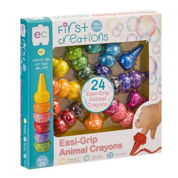 EC First Creations - Easi-Grip Animal Crayons Set of 24