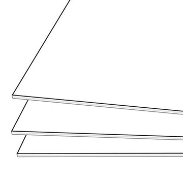 NUCORE FOAMBOARD WHITE 32X40 3MM