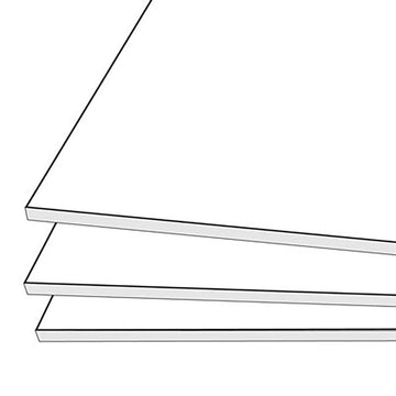 NUCORE FOAMBOARD WHITE 32X40 5MM