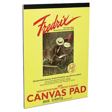 Fredrix White Canvas Pad - 9"x 12"